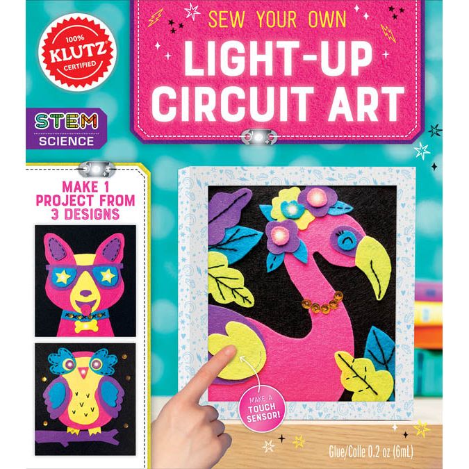 Sew Your Own Light-Up Circuit Art-Sewing Kits