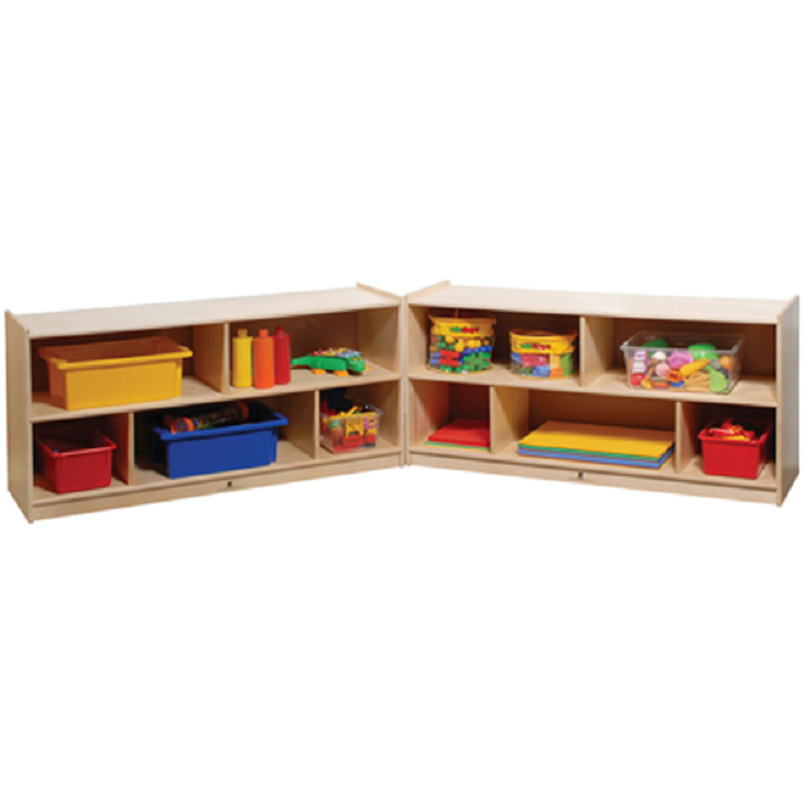 24"H Single Toddler 2-Shelf Mobile Storage