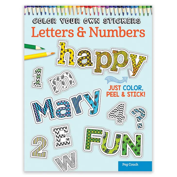 Coloring Stickers - Letters & Numbers