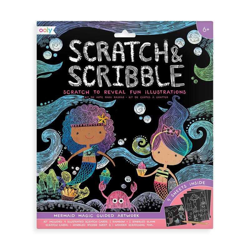 Mermaid Magic Scratch and Scribble Scratch Art Kit