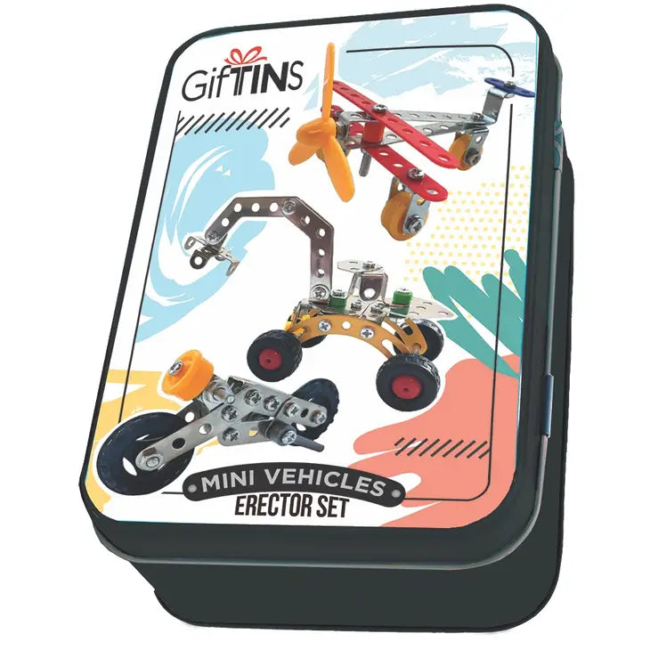 DIY Vehicles Erector Set Gift Tin