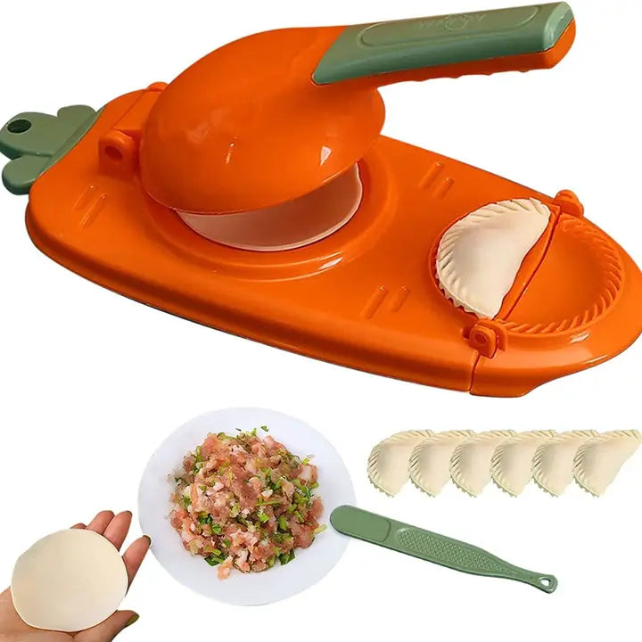 2-in-1 Manual Doug Press. Dumpling Empanada Pastries Maker.
