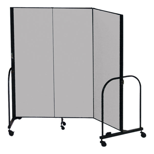 Screenflex FSL603 Three Panel Room Divider 6 x 5 - Primary Blue-Primary Blue