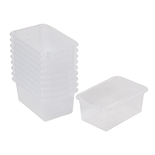 Scoop Front Storage Bins, Cubby Compatible, 10-Pack