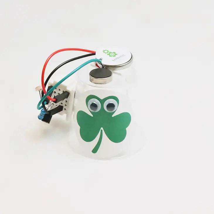 Dancing Shamrock Robot With Vibration Motor And Light Sensor Circuit Project