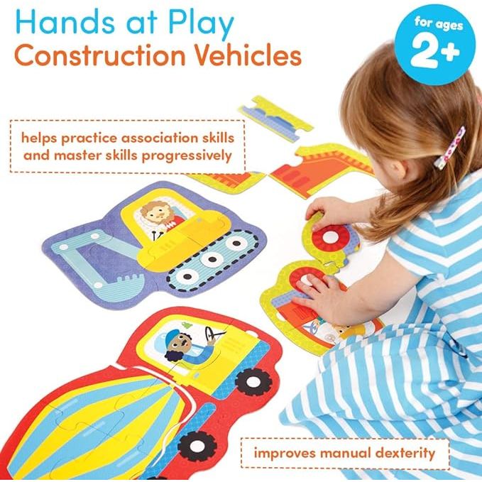 Hands at Play Construction Vehicles Puzzles