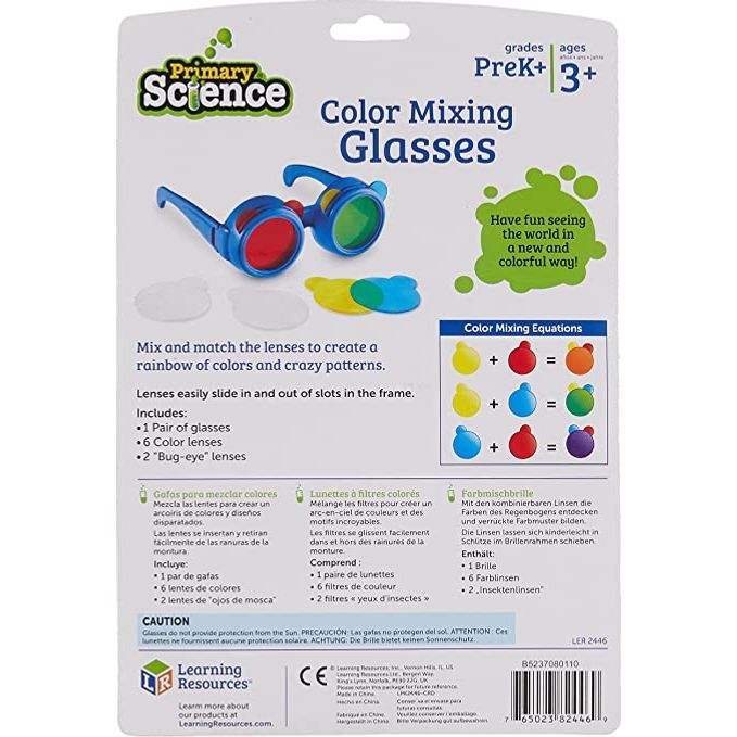 Primary Science Color Mixing Glasses, Pack of 2