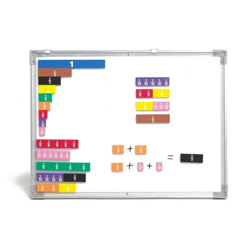 Fraction Tiles - Foam - Magnetic - 51 Per Set - 3 Sets