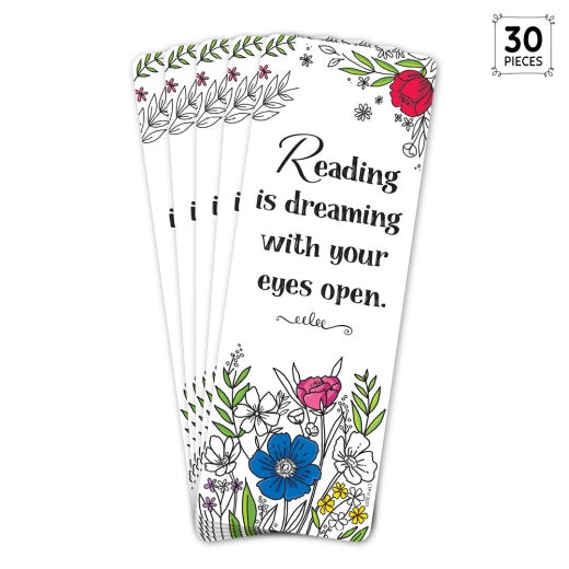 Bright Blooms Bookmark, 30 Per Pack, 6 Packs