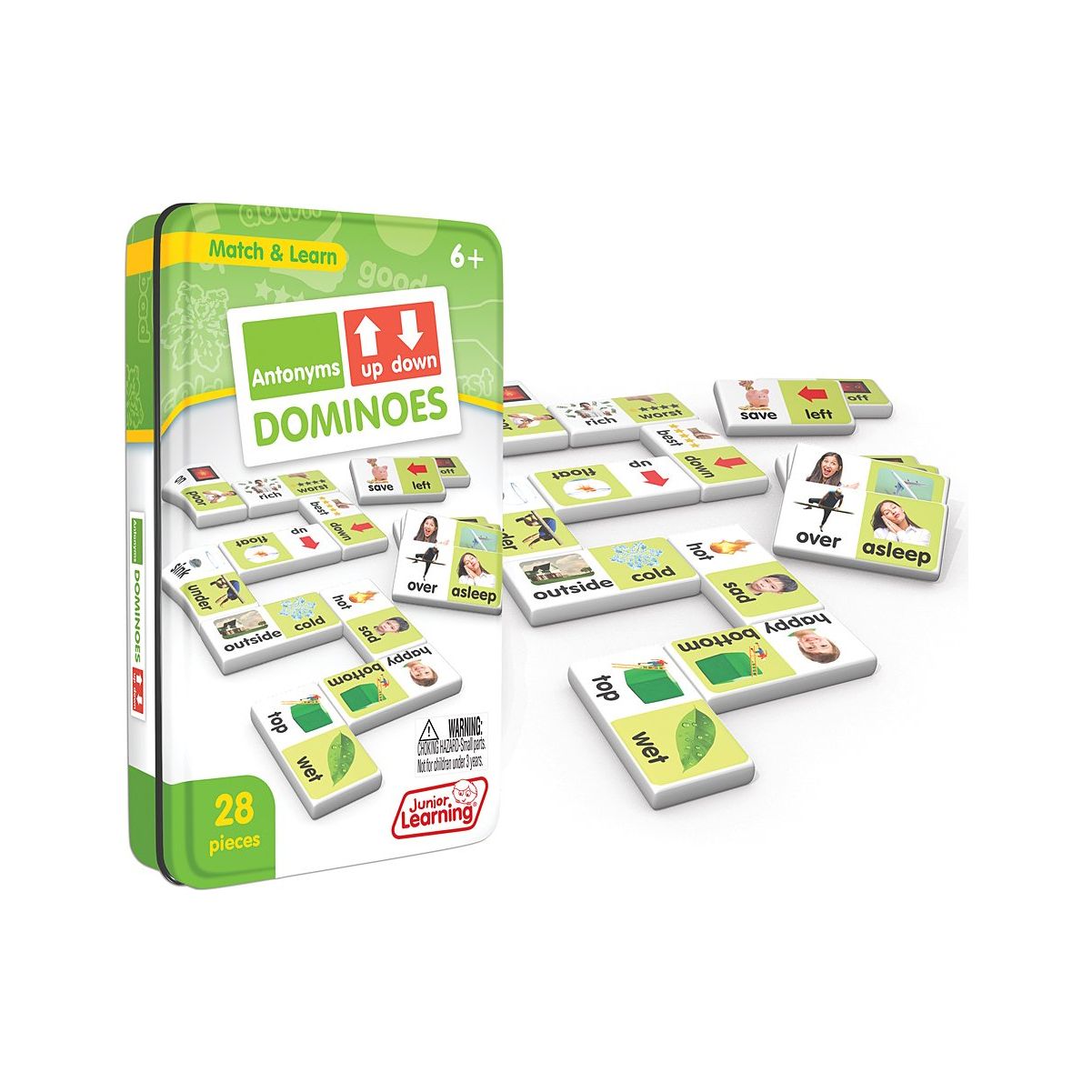 Antonyms Match & Learn Dominoes, Pack of 2