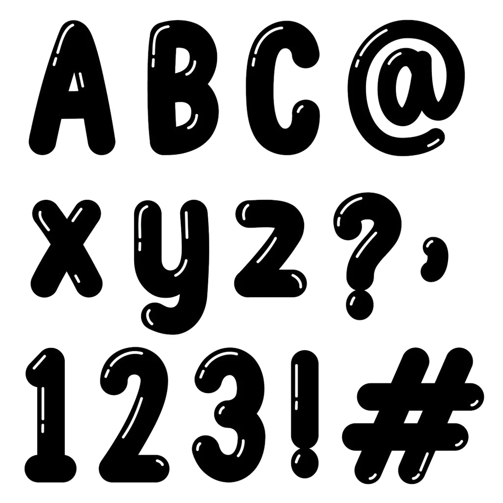 (2 Pk) Bubble Letter Designer Letter