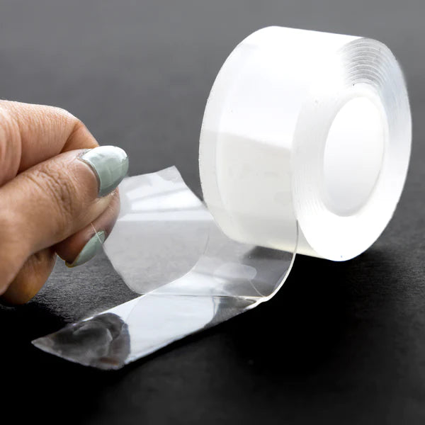 Double Sided Clear Mounting Tape, 1" x 60", Pack of 12