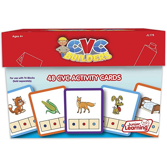 CVC Builders Activity Cards, 48 Per Set, 2 Sets