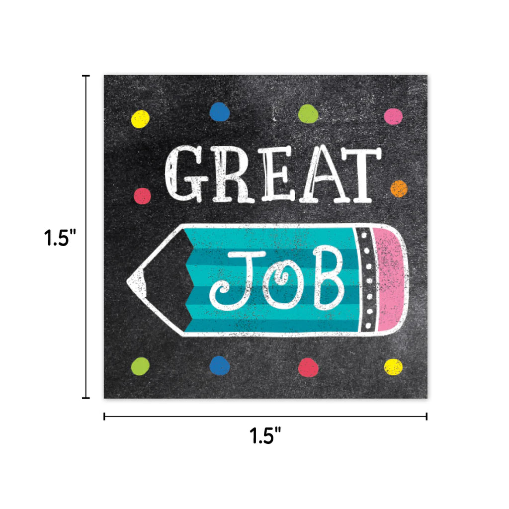 Chalk It Up! Colorful Chalk Reward Stickers, 60 Per Pack, 6 Packs