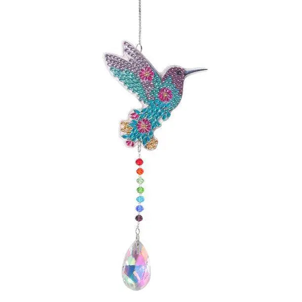 Hummingbird Diamond Painting Suncatcher