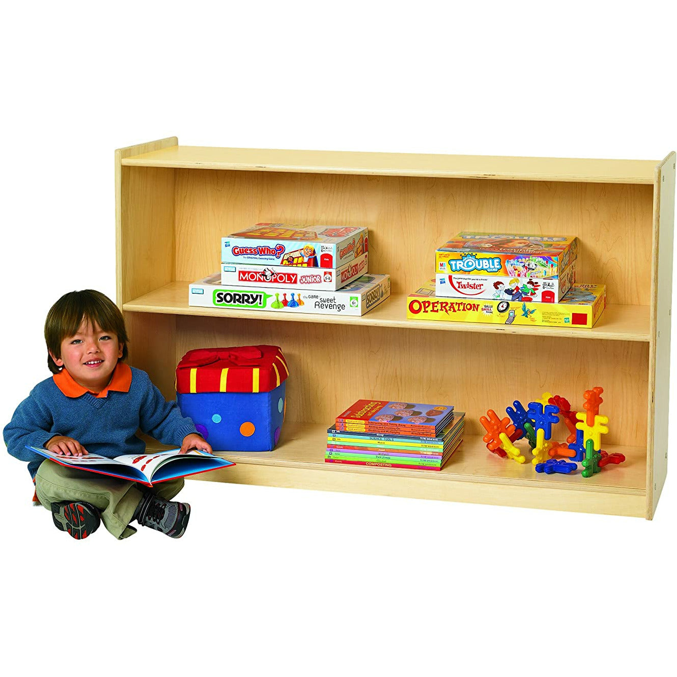 Value Line Birch 2-Shelf Mobile Storage