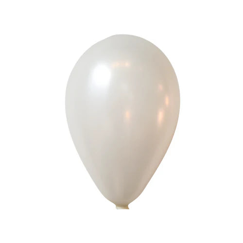 9" Pearl White Latex Balloons