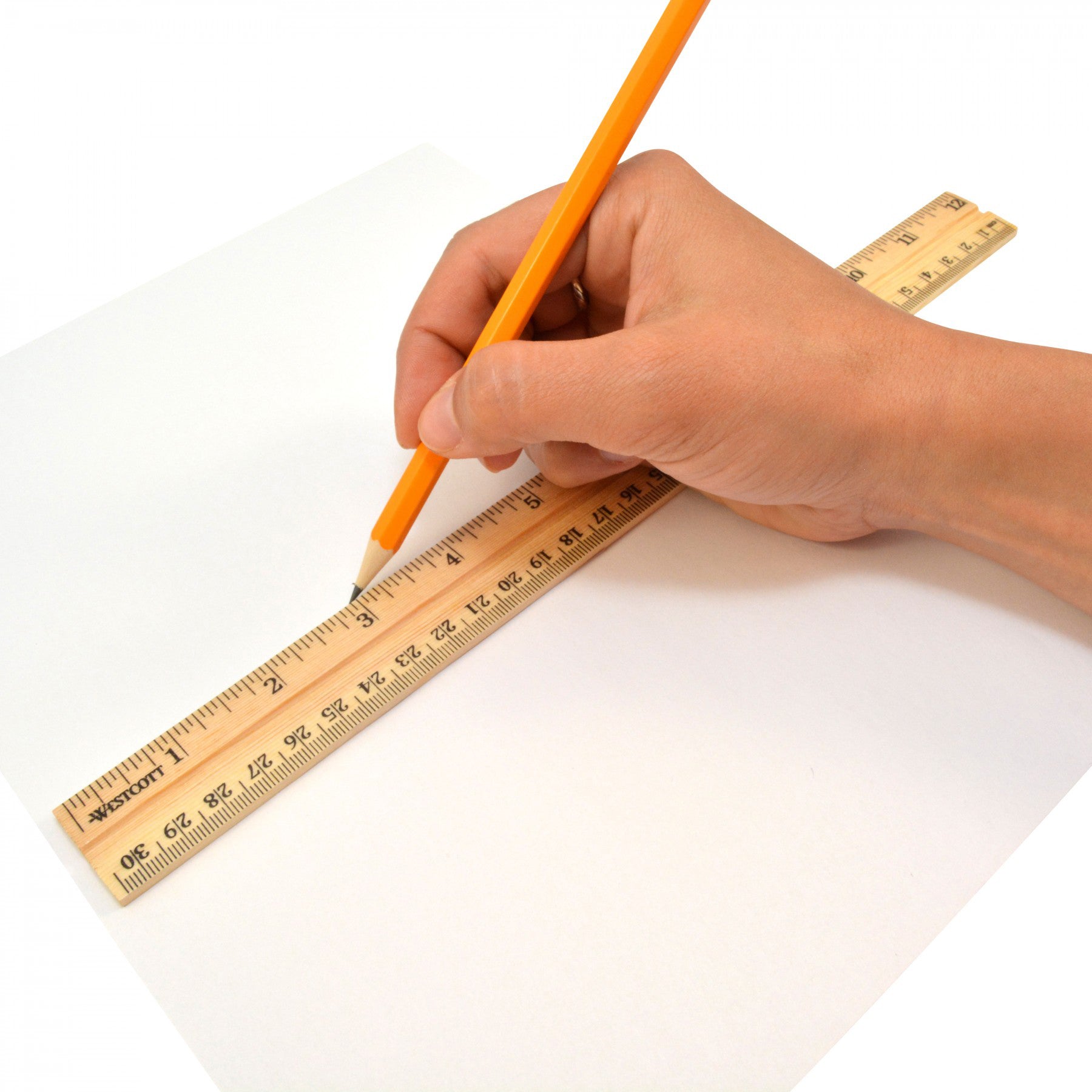 School Wood Ruler, 12", Pack of 36