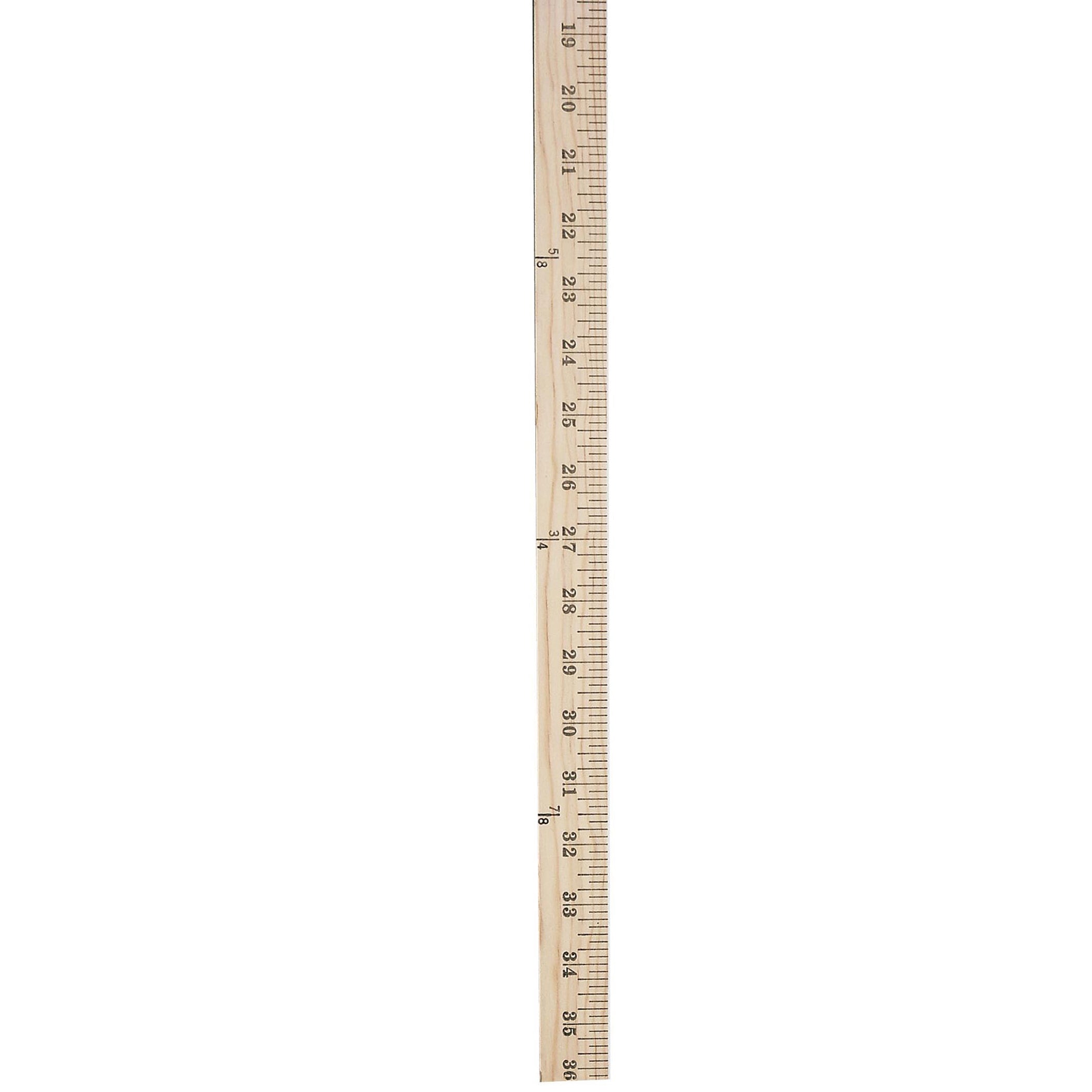 Wood Yardstick, 36", Pack of 6