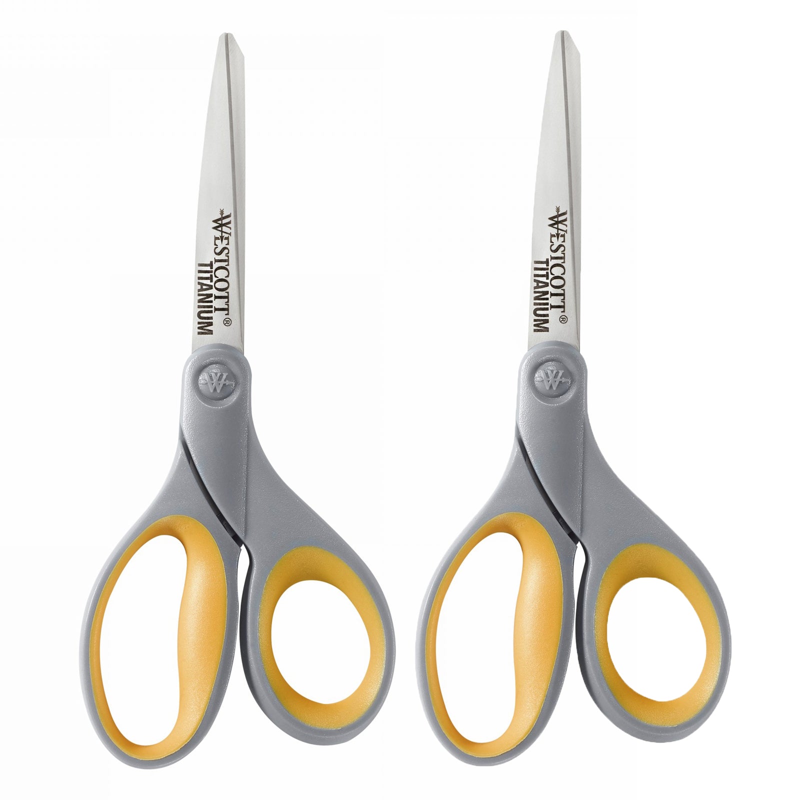 Soft Handle Titanium Bonded Scissors, 8" Straight, Pack of 2