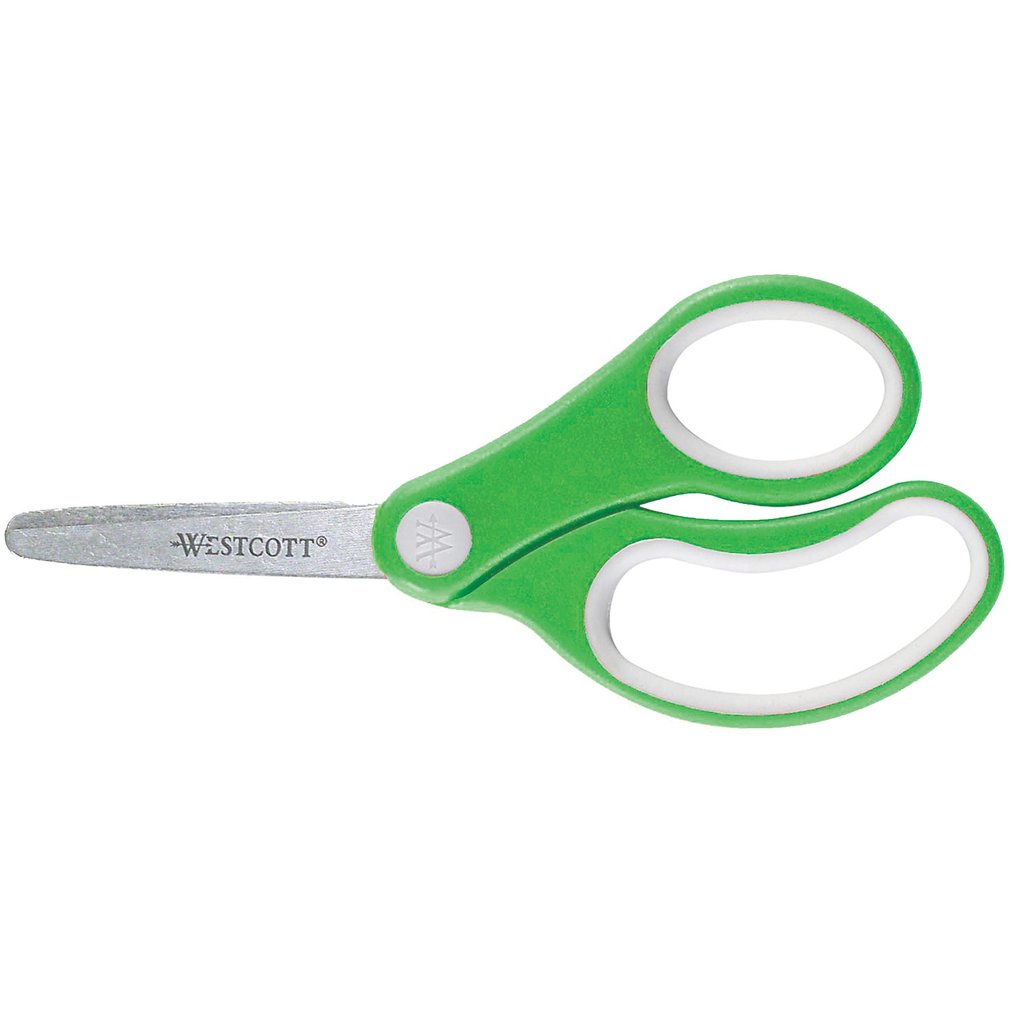 Soft Handle 5" Kids Scissors Classpack with Storage Rack, Blunt, Pack of 12