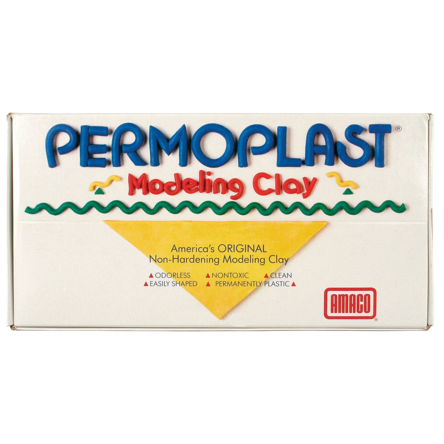 Permoplast Modeling Clay, Green, 1 lb. Per Box, 3 Boxes