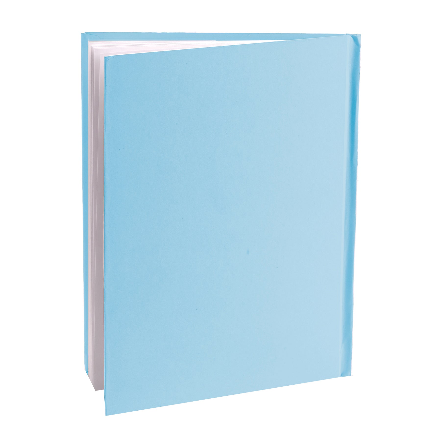 Blue Hardcover Blank Book, White Pages, 8"H x 6"W Portrait, 14 Sheets/28 Pages, Pack of 12