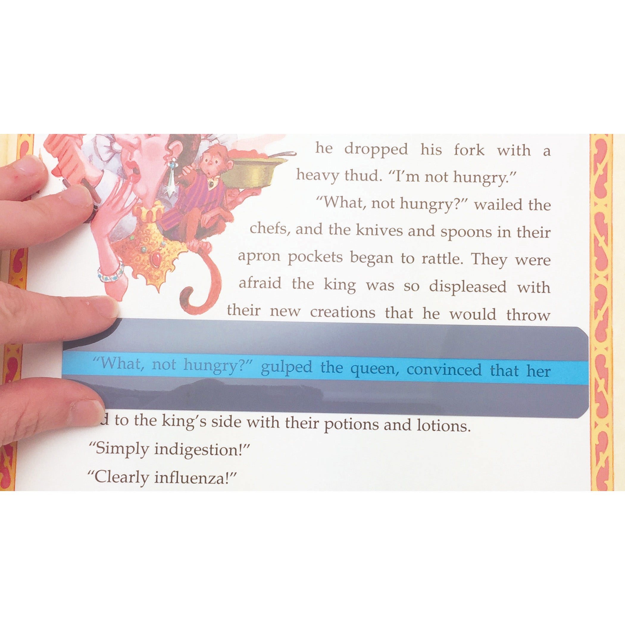 Sentence Strip Reading Guide, 1-1/4" x 7-1/4", Blue, Pack of 24