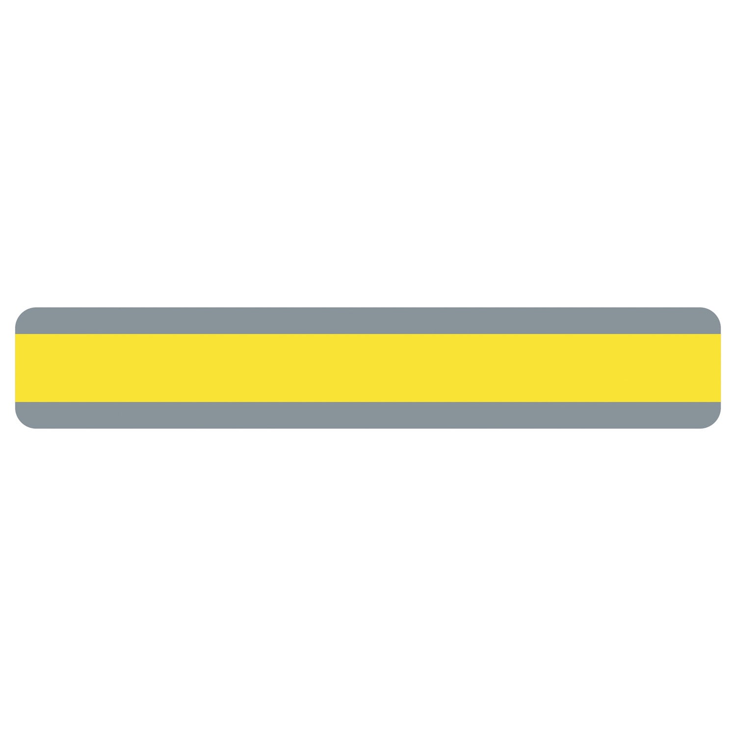 Double Wide Sentence Strip Reading Guide, 1-1/4" x 7-1/4", Yellow, Pack of 24