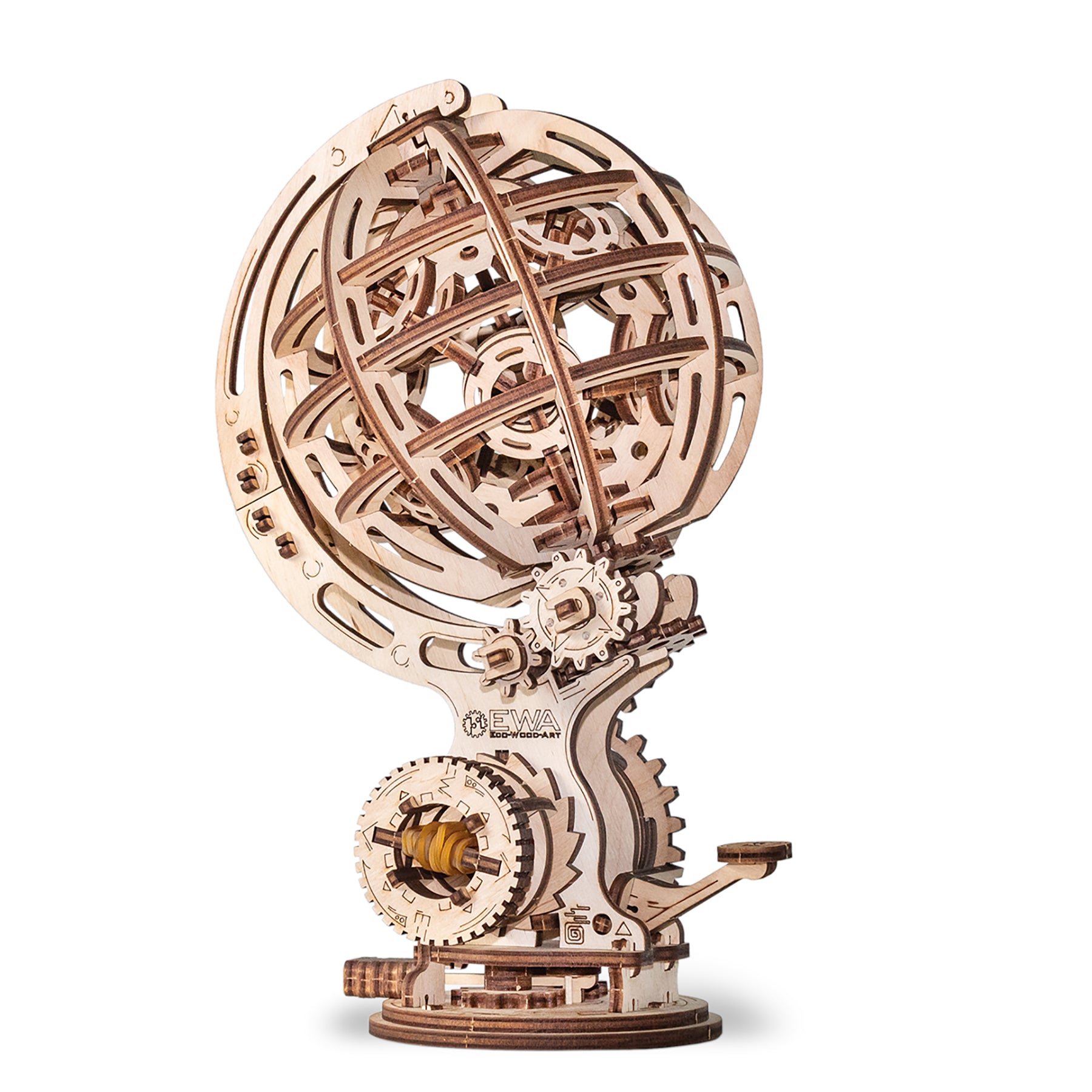 Kinetic Globe 3D Wooden STEM Construction Kit