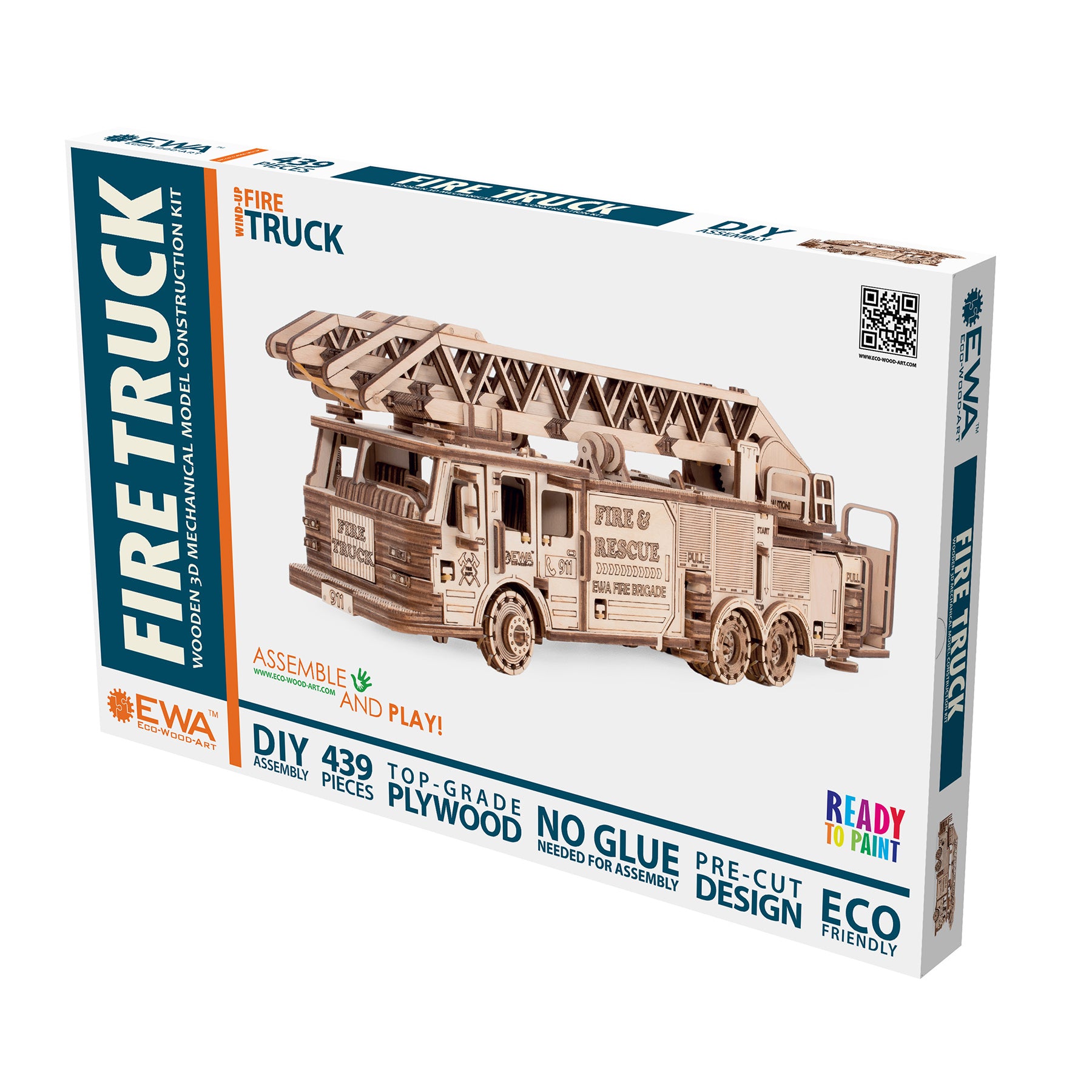 Fire Truck 3D Wooden STEM Construction Kit