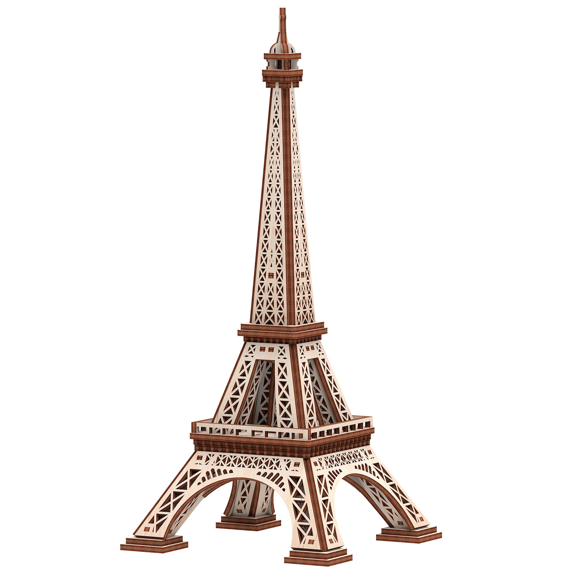 Eiffel Tower Wooden 3D Model, STEM Building Kit