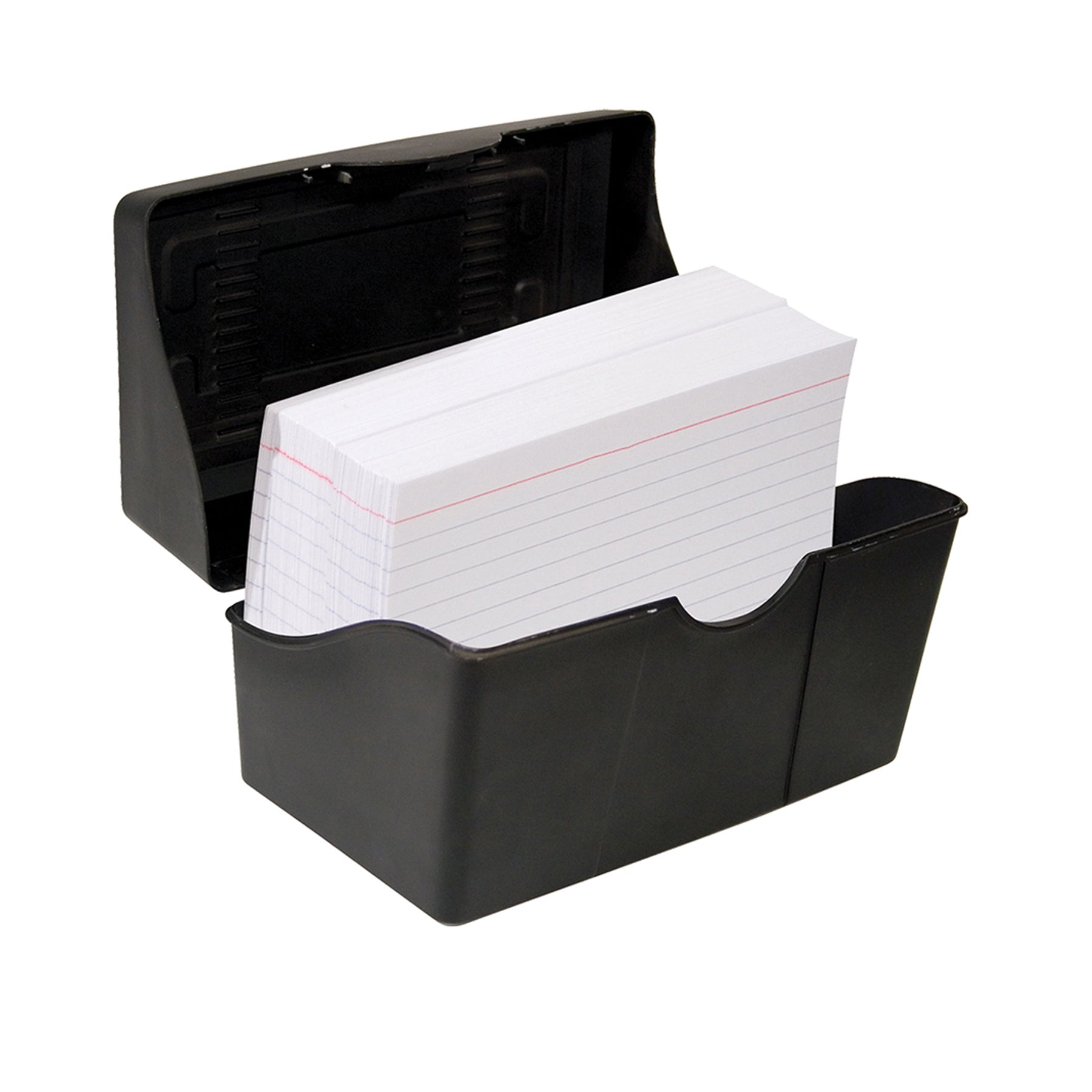 Black Index Card Holder, 5" x 8", Pack of 3