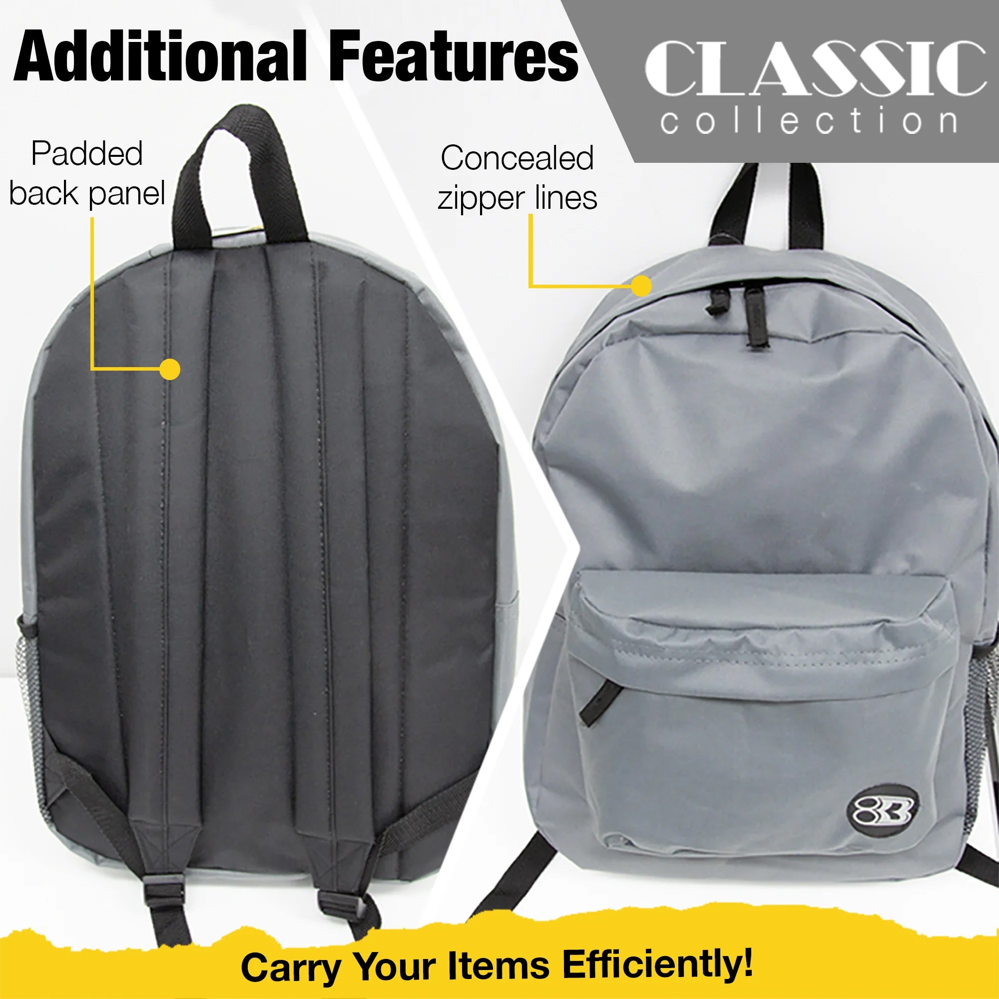 Classic Backpack 17" Black