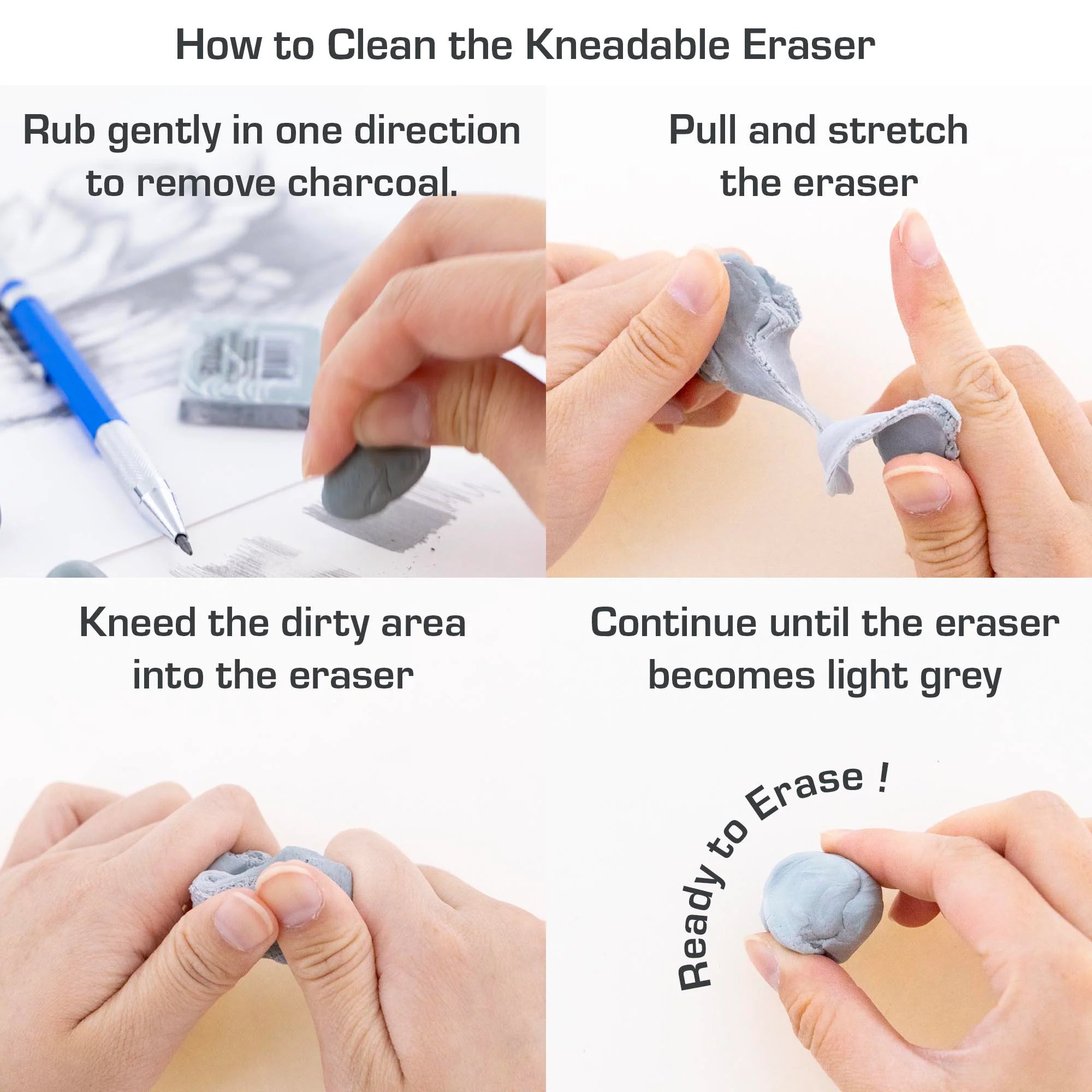 Kneadable Art Eraser, Pack of 36