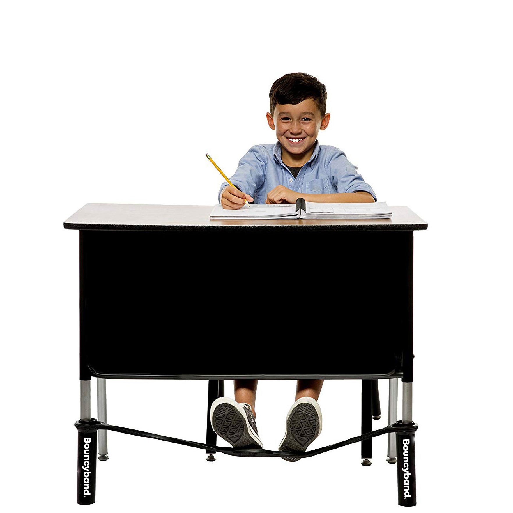 Chair Band for Extra-Wide School Desks, Black Tubes