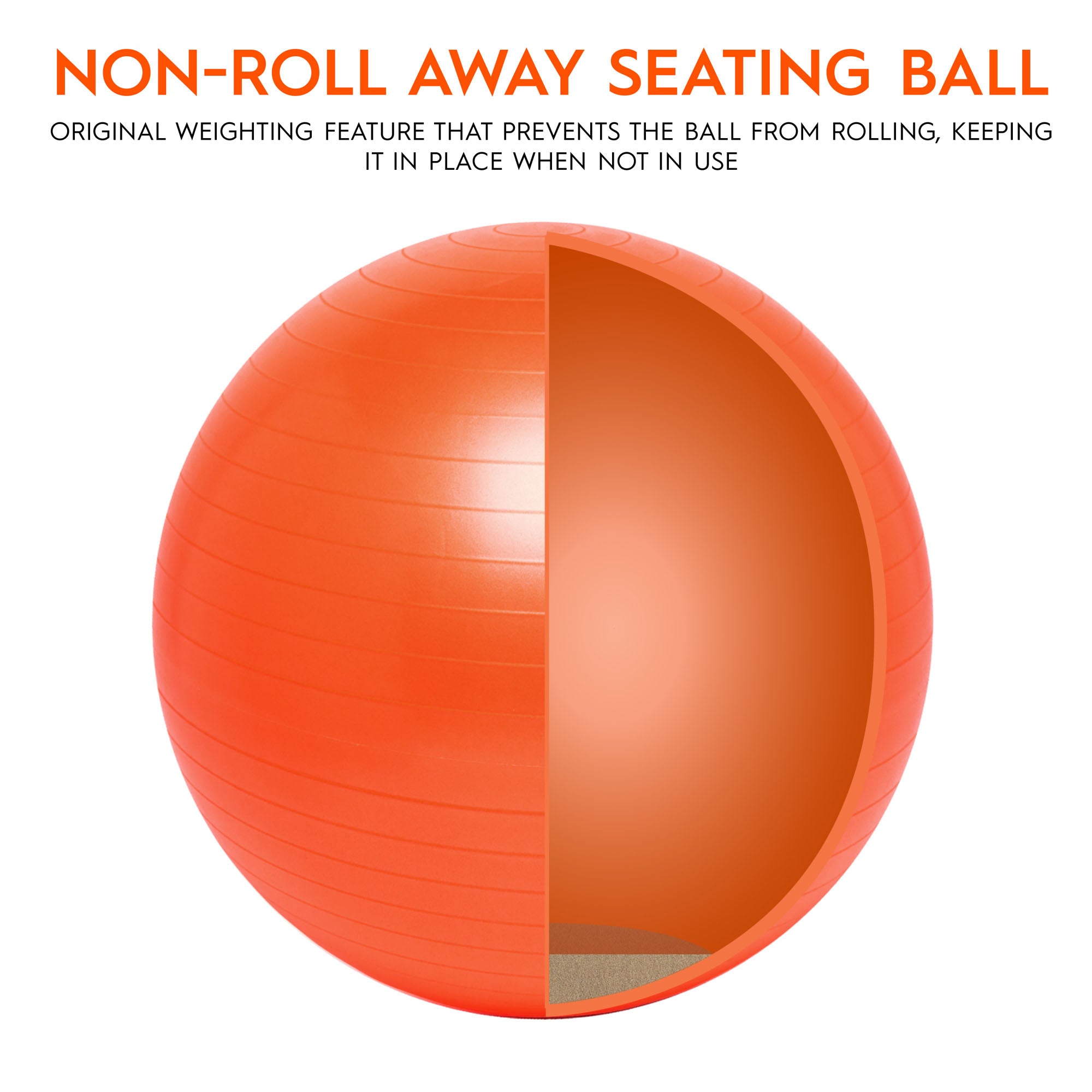 Balance Ball, 55cm, Orange