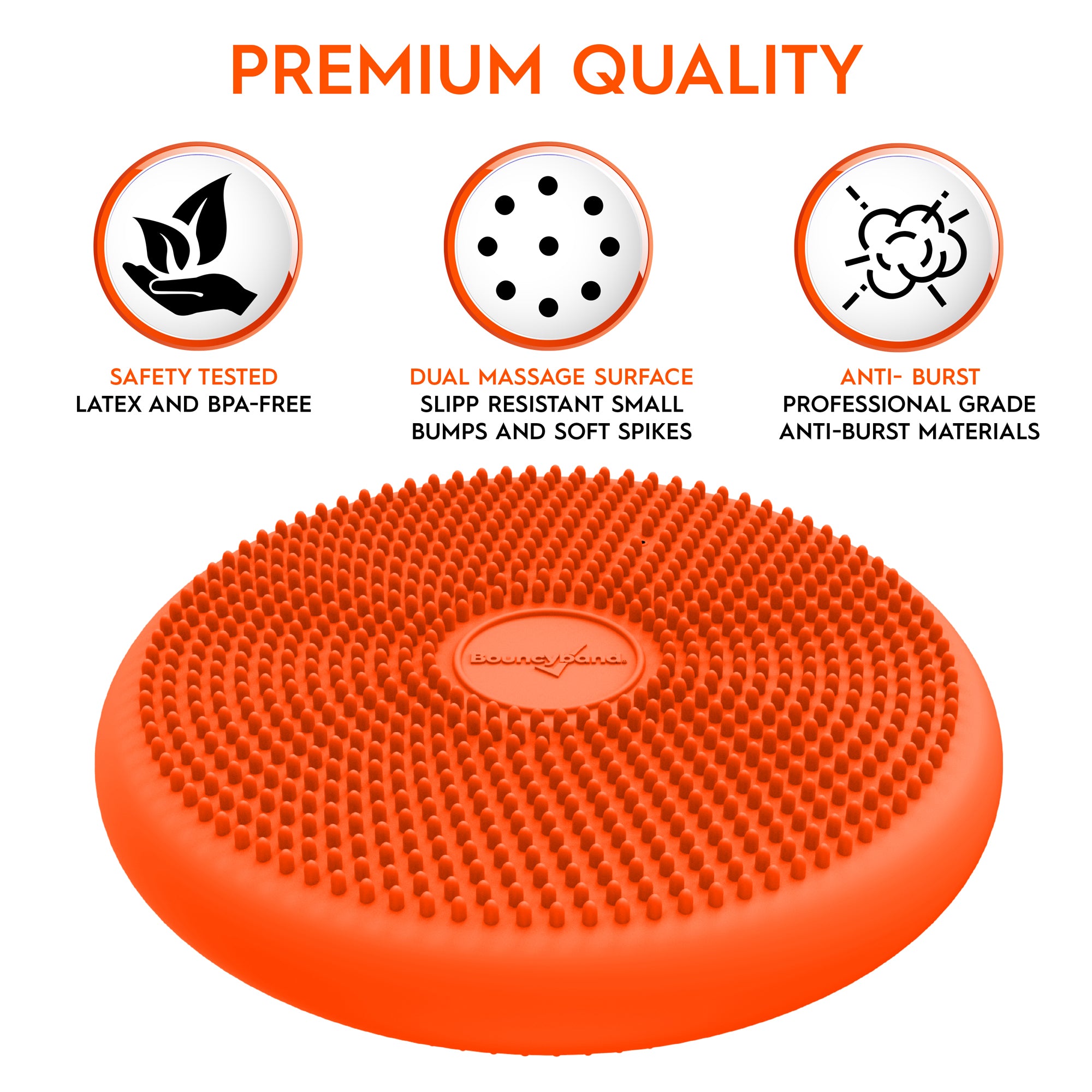 Big Wiggle Seat Sensory Cushion, Orange