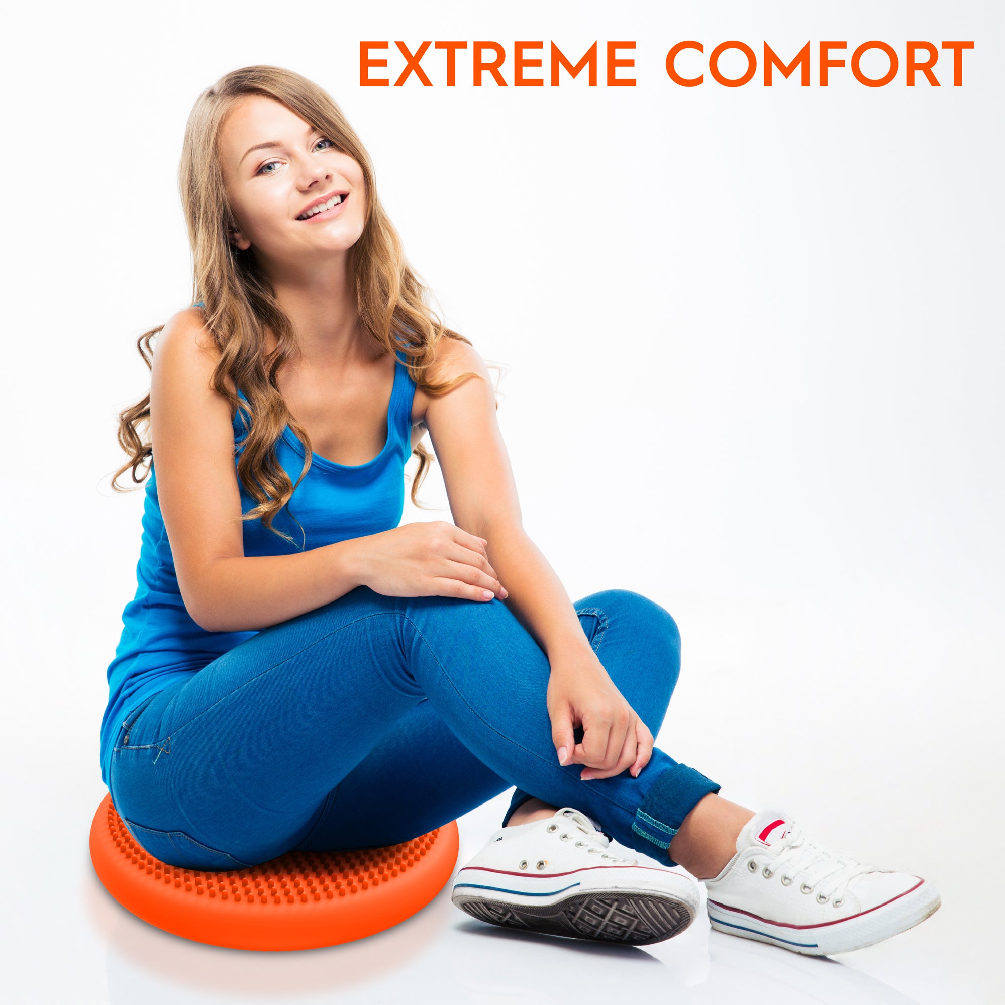 Big Wiggle Seat Sensory Cushion, Orange