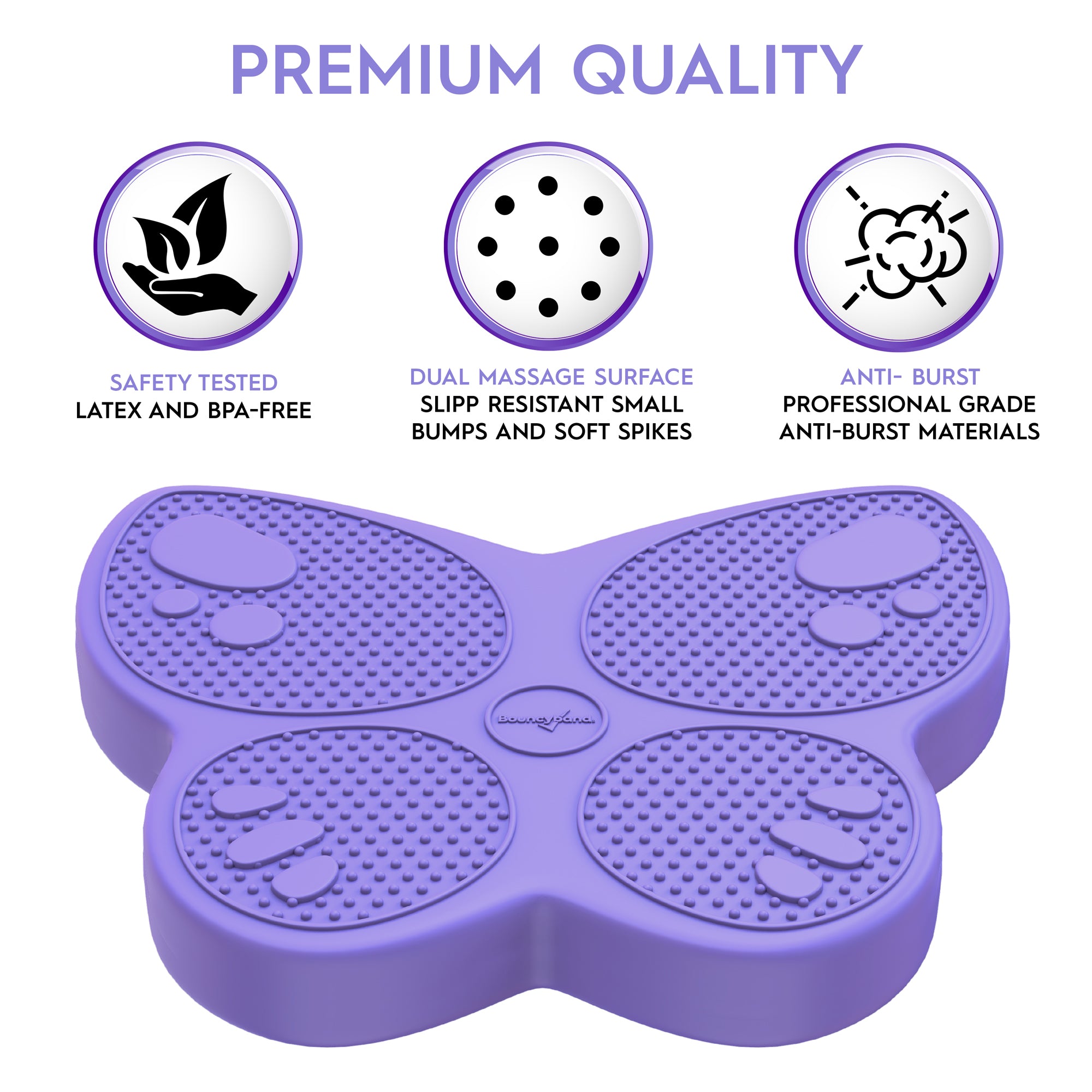 Wiggle Seat Sensory Cushion, Purple Butterfly