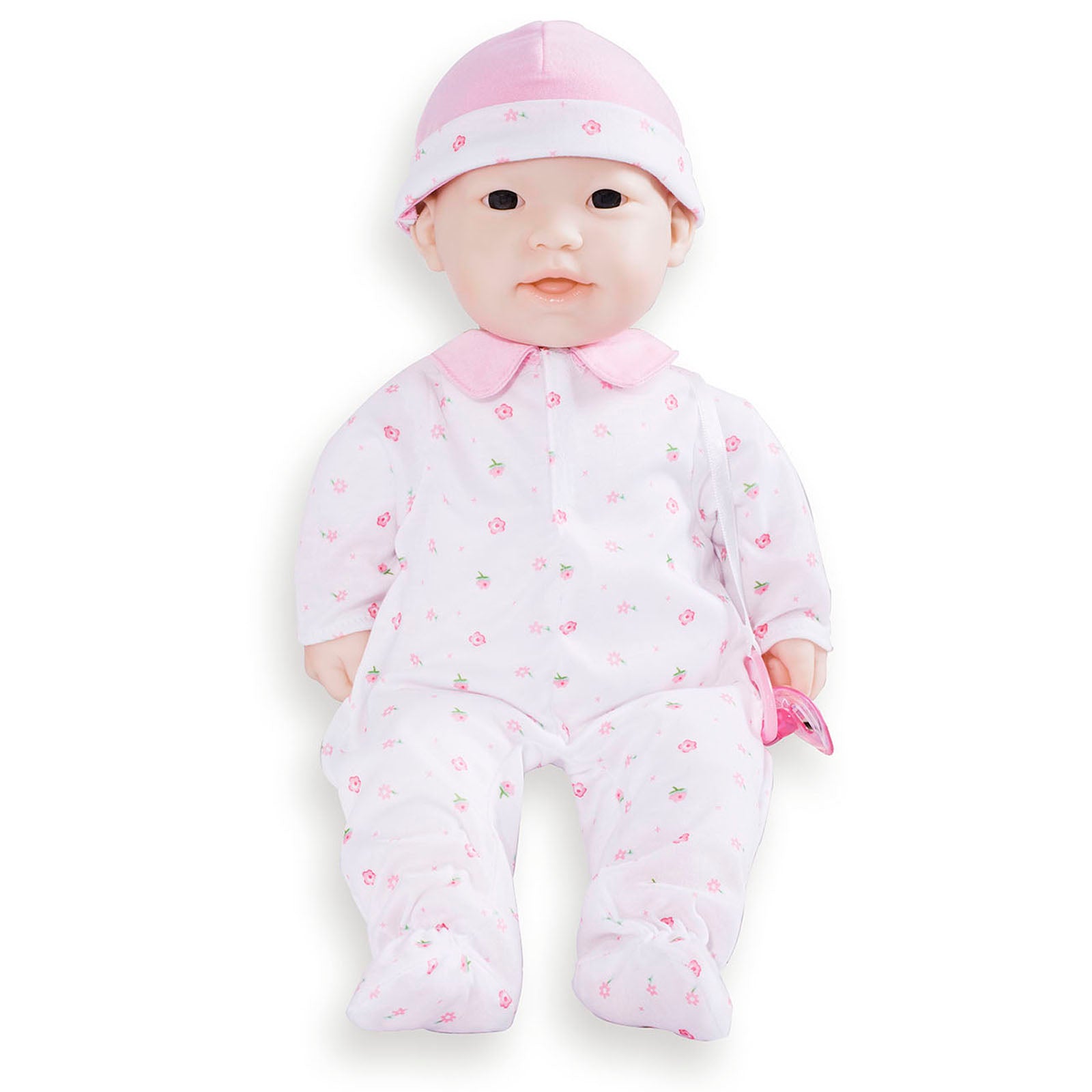 La Baby Soft 16" Baby Doll, Pink with Pacifier, Asian