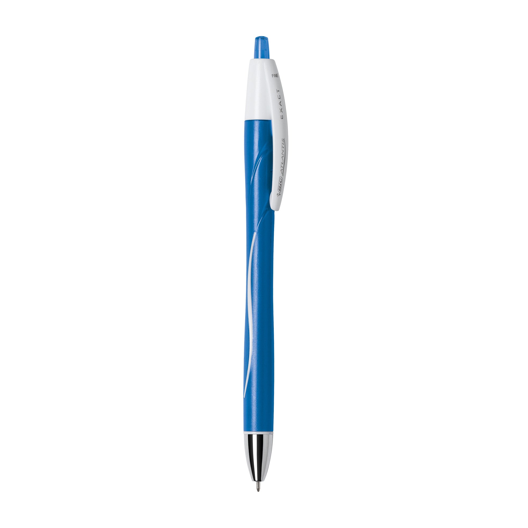 Glide™ Exact Retractable Ball Point Pen, Fine Point (0.7 mm), Blue, 12-Count