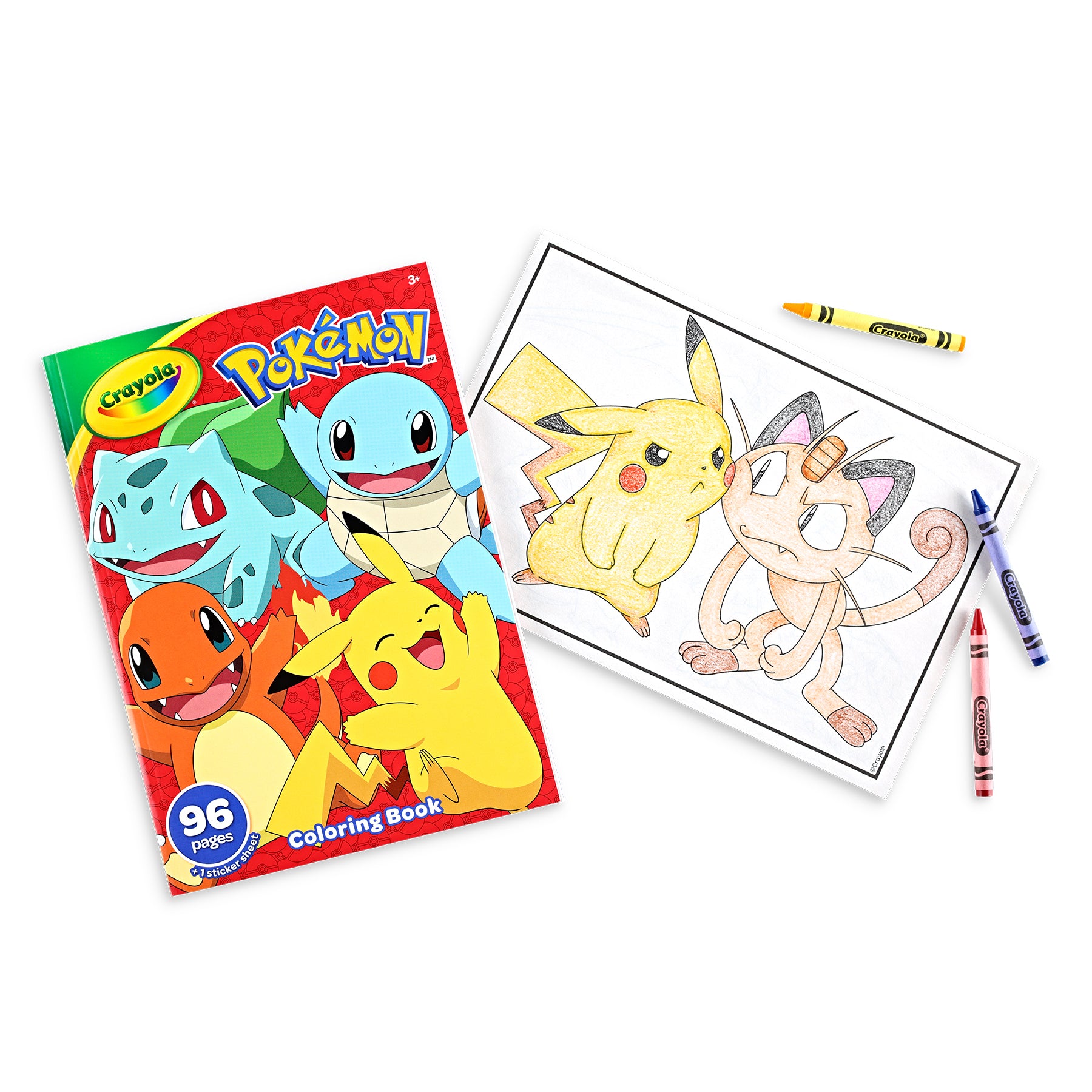 Coloring Book, Pokemon, 96 Pages, Pack of 8