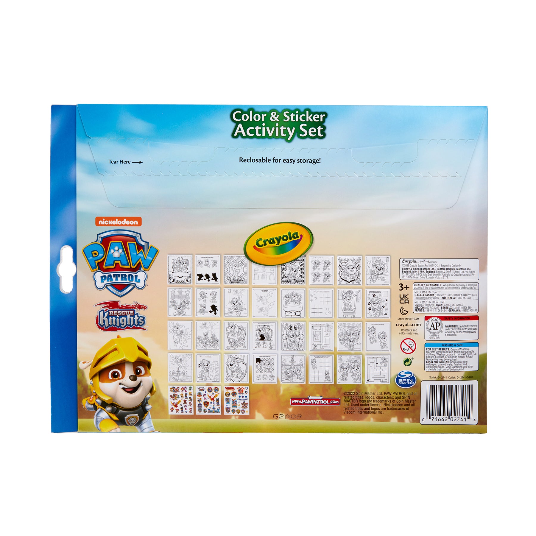 Color & Sticker Activity Set, Paw Patrol, 3 Sets