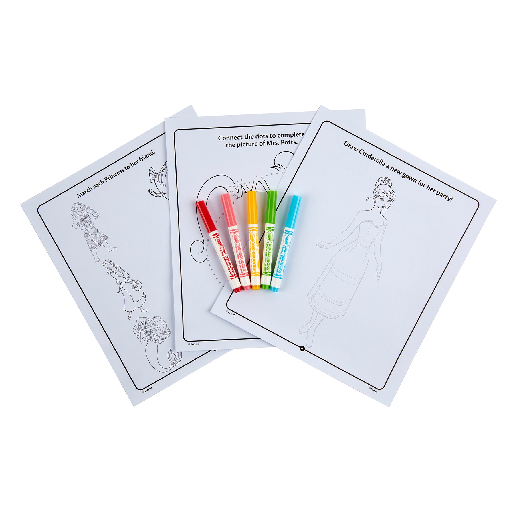 Color & Sticker Activity Set, Princess, 3 Sets