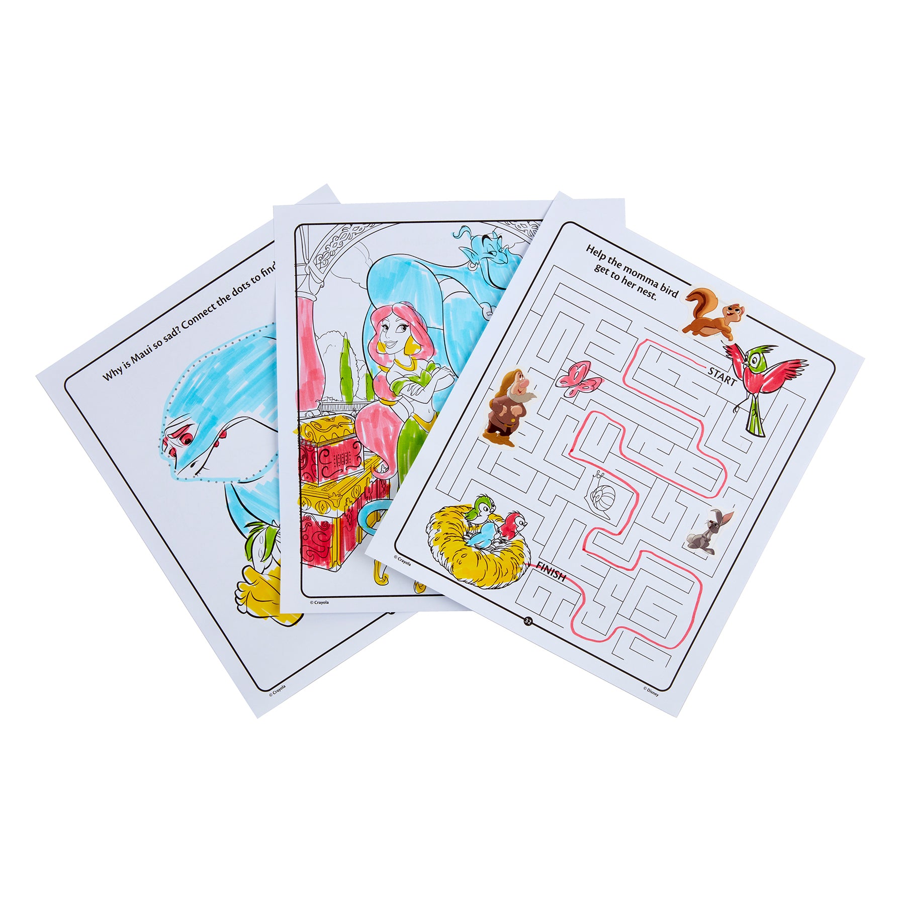 Color & Sticker Activity Set, Princess, 3 Sets