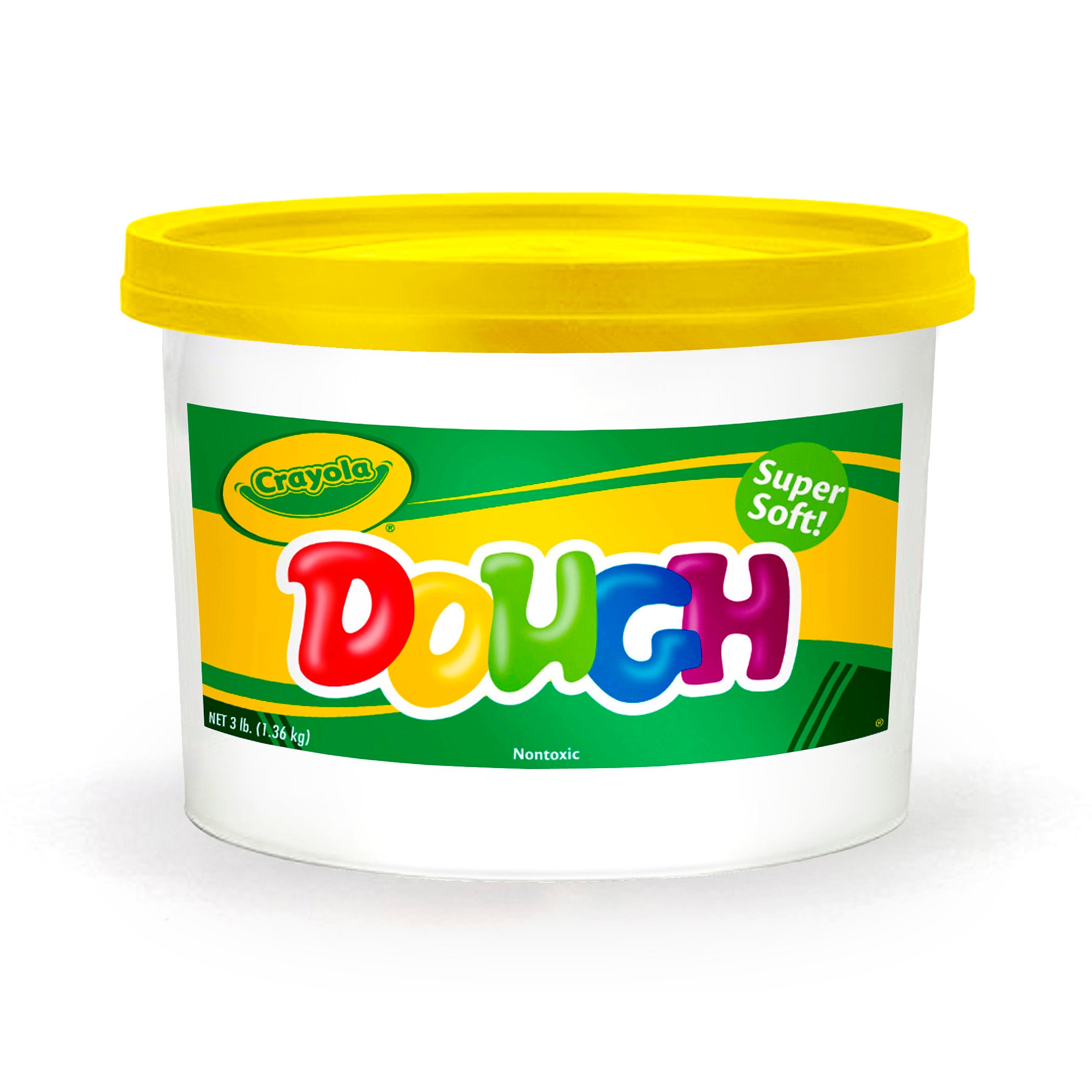 Super Soft Modeling Dough, Yellow, 3 lbs. Bucket, Pack of 2