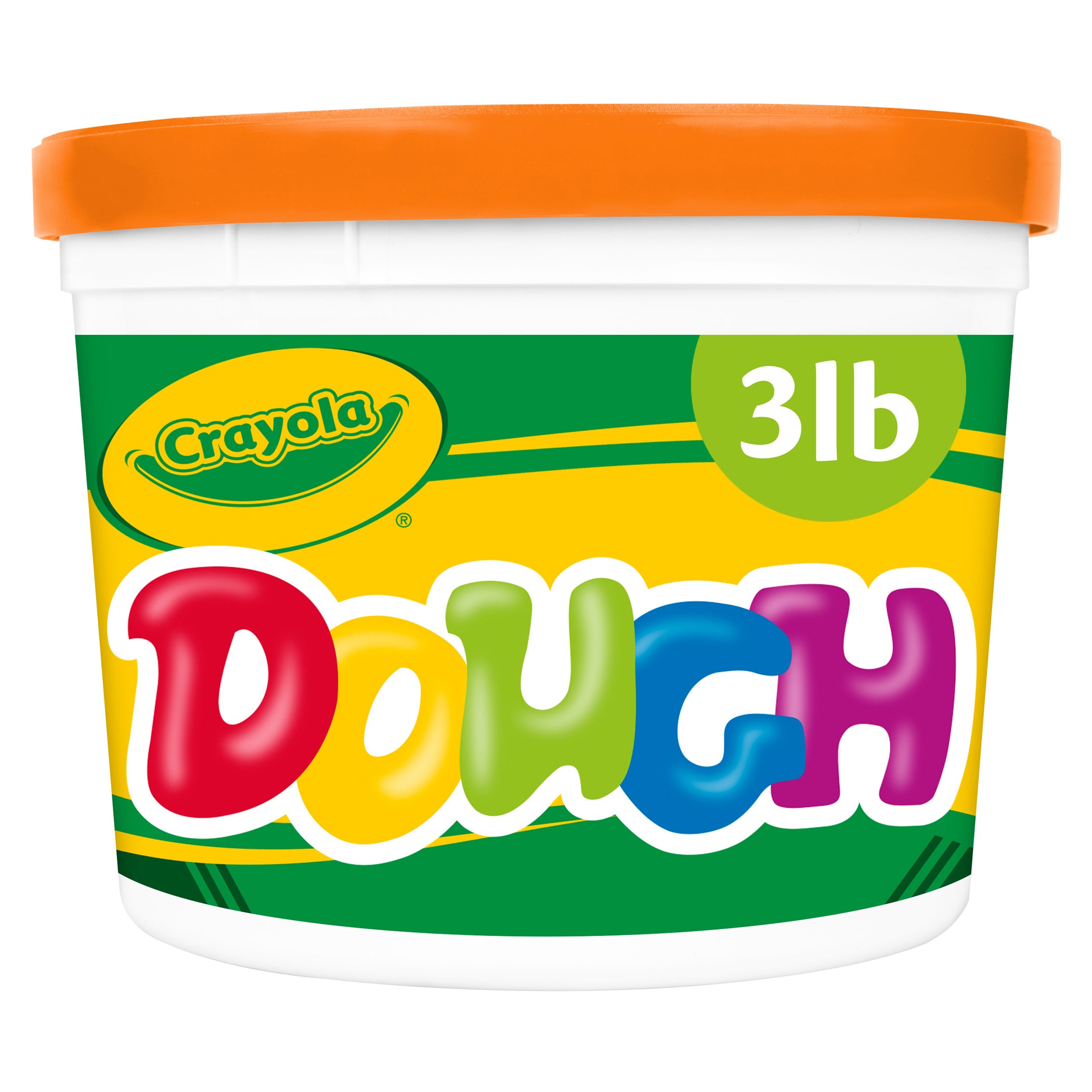 Super Soft Modeling Dough, Orange, 3 lbs. Bucket, Pack of 2