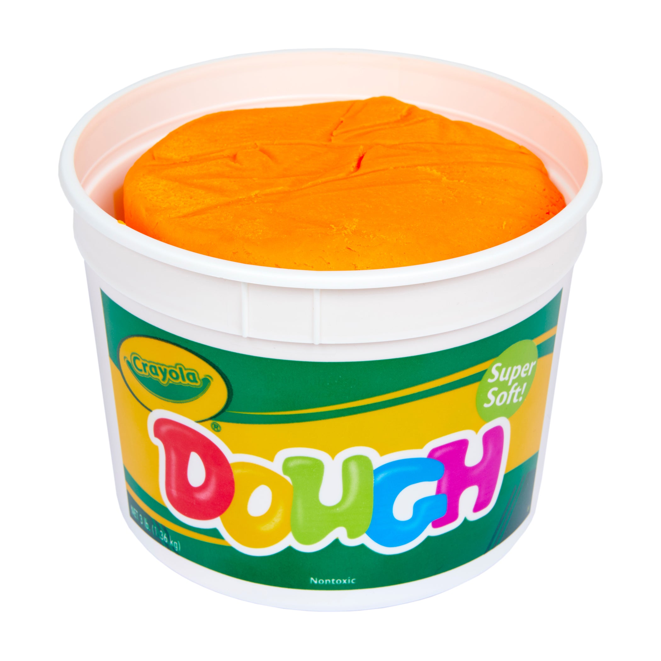 Super Soft Modeling Dough, Orange, 3 lbs. Bucket, Pack of 2