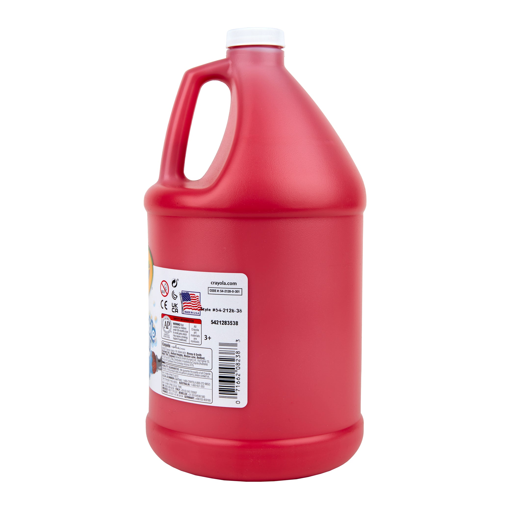 Washable Paint, Red, Gallon